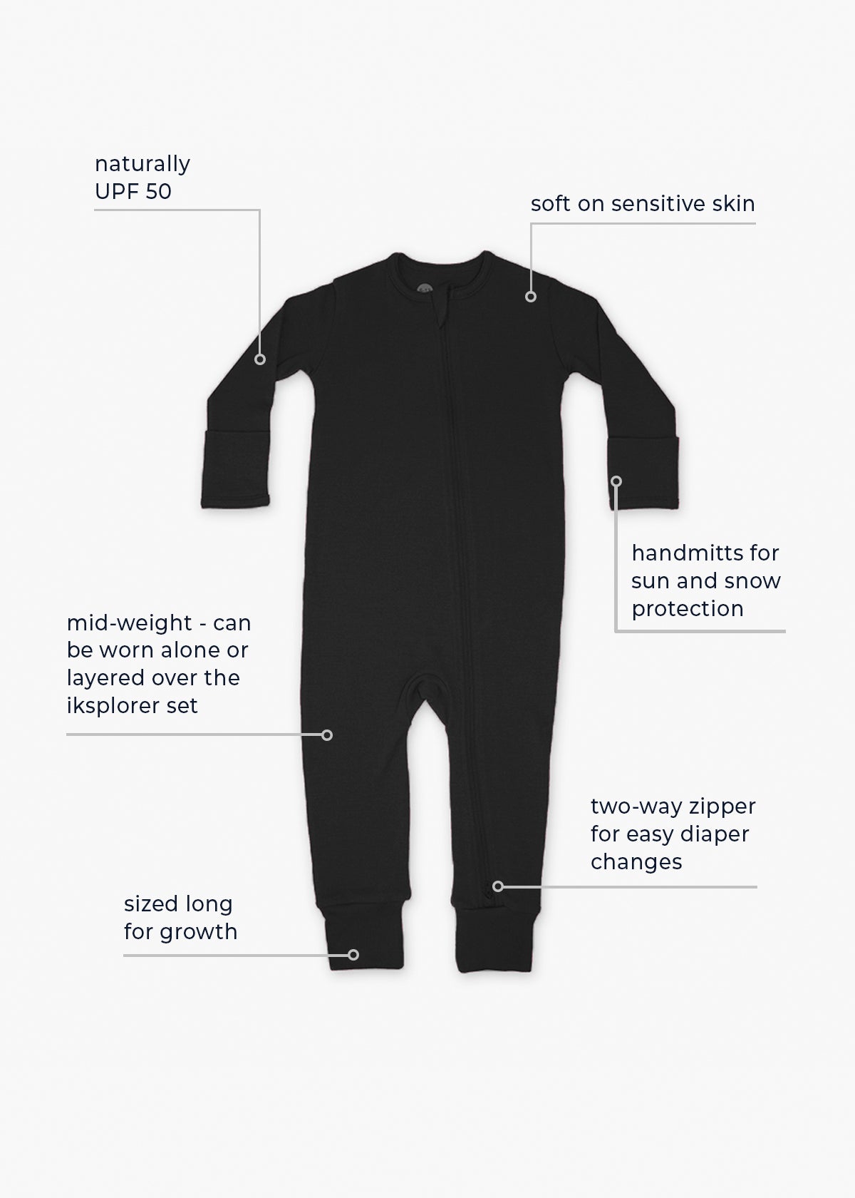 Baby Midweight Merino Zippy