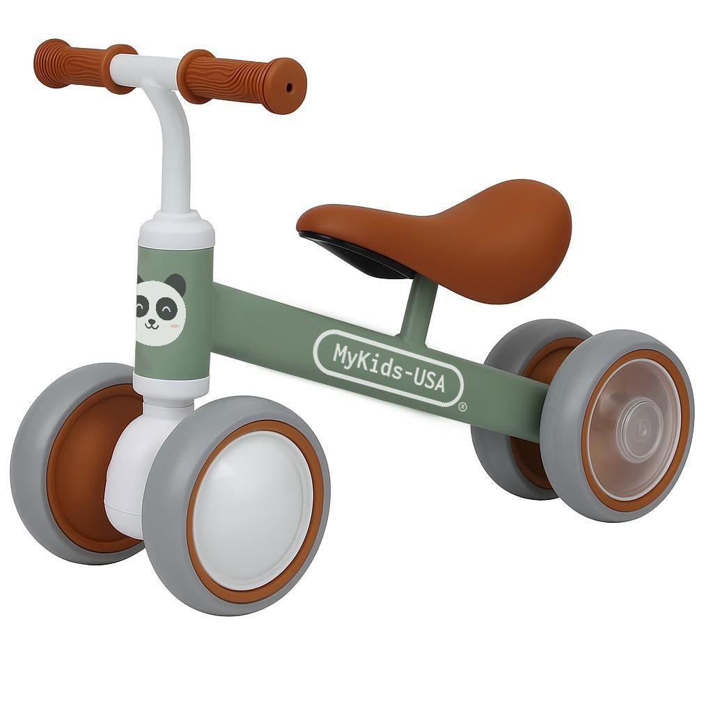 MyKids-USA Balance Bike for Toddlers – Metal Frame, Light-Up Wheels, No Batteries, for Boys & Girls Ages 12–36 Months