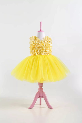 Barbara Yellow Party Dress