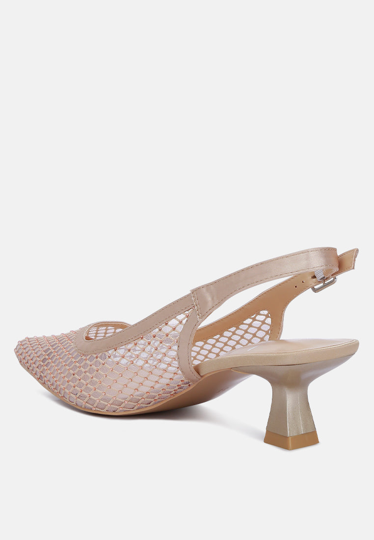 Siev Rhinestone Slingback Mules