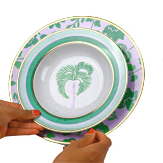 Bernadette Palm Soup Bowl - Set of 4 (+1 Bonus Bowl)