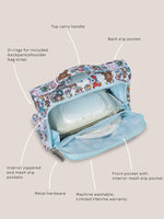 tokidoki Snow Day Bestie Small Messenger Handbag, Backpack — Ice Blue - By Baano