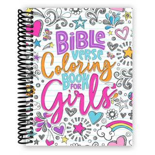 Bible Verse Coloring Book for Girls (Spiral Bound) - By Baano