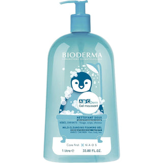 Bioderma Abcderm Foaming Baby & Child Hair and Body Cleansing Gel 1 L