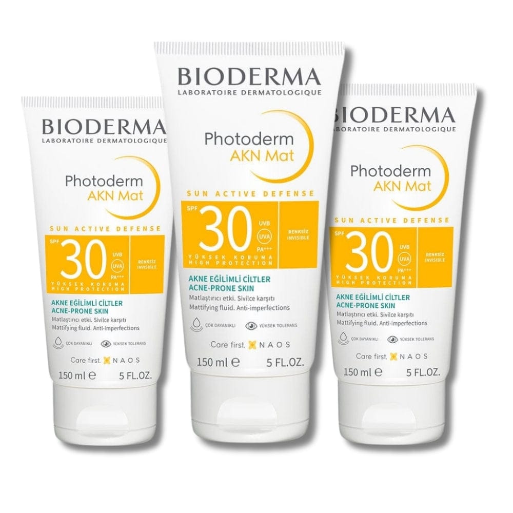 Bioderma Photoderm AKN Mat SPF30 150ml -3 Pack - By Baano