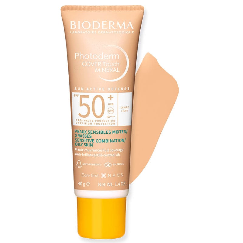 Bioderma Photoderm Cover Touch Mineral SPF 50 40 Ml - Light 4 Pack - By Baano