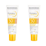 Bioderma Photoderm SPF 50+ Aquafluide Tinted Sunscreen 40 ml  Light -2 Pack Chivela