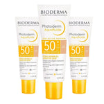 Bioderma Photoderm SPF 50+ Aquafluide Tinted Sunscreen 40 ml Light -3 Pack Chivela