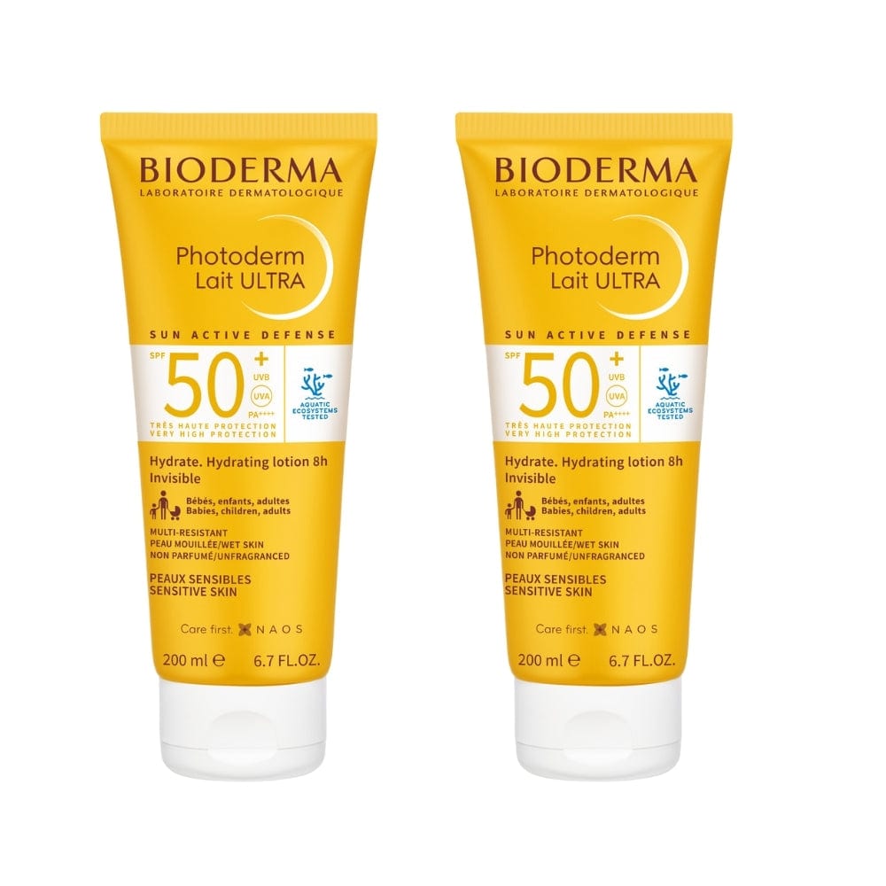 Bioderma Photoderm SPF 50+ Lait Ultra Sun Lotion 200 ml -2 Pack - By Baano