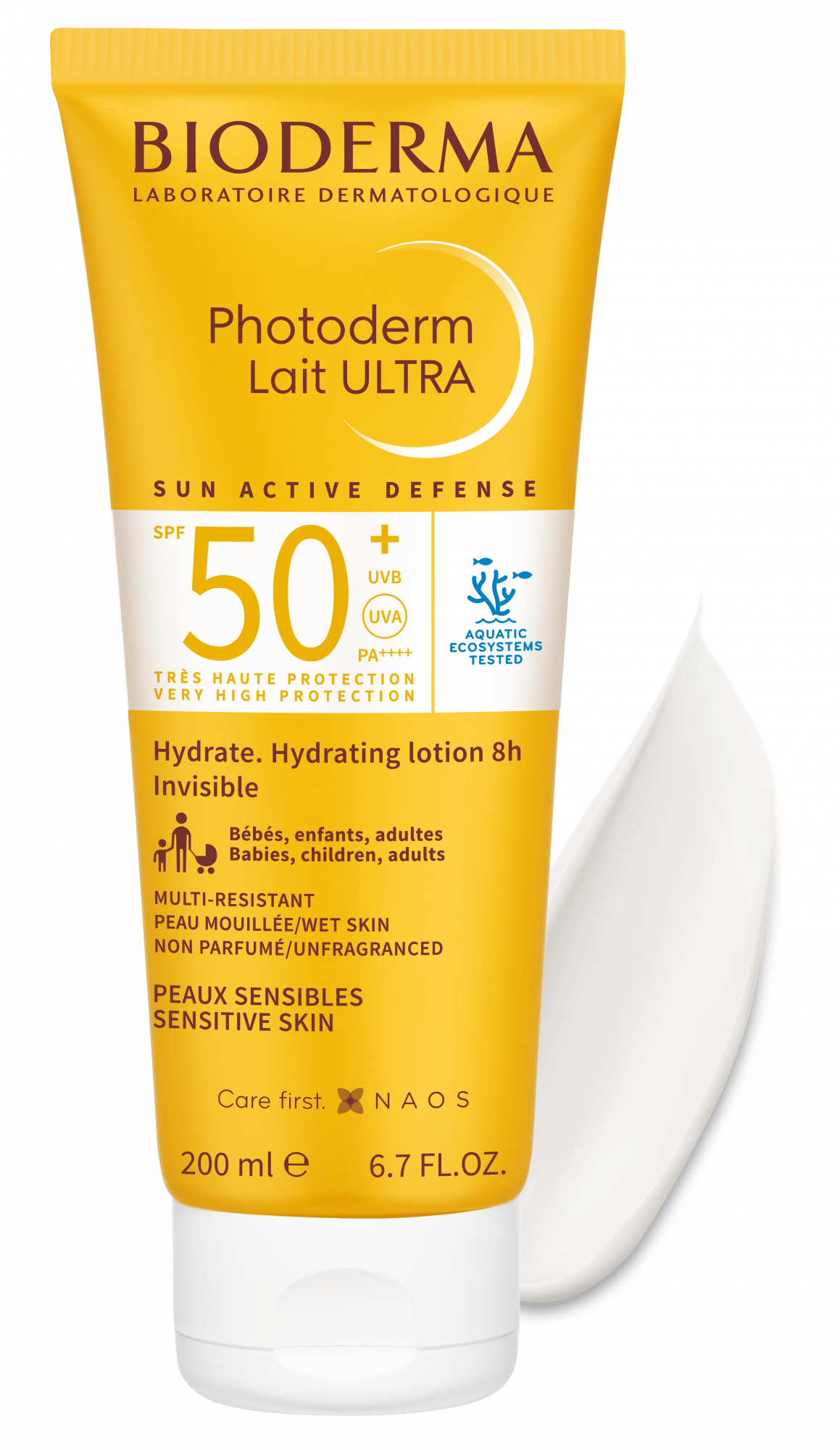 Bioderma Photoderm SPF 50+ Lait Ultra Sun Lotion 200 ml -3 Pack - By Baano