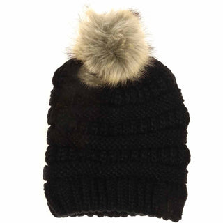 Baby Fur Pom C.C Beanie