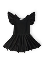 Black S/S Twirl Leotard