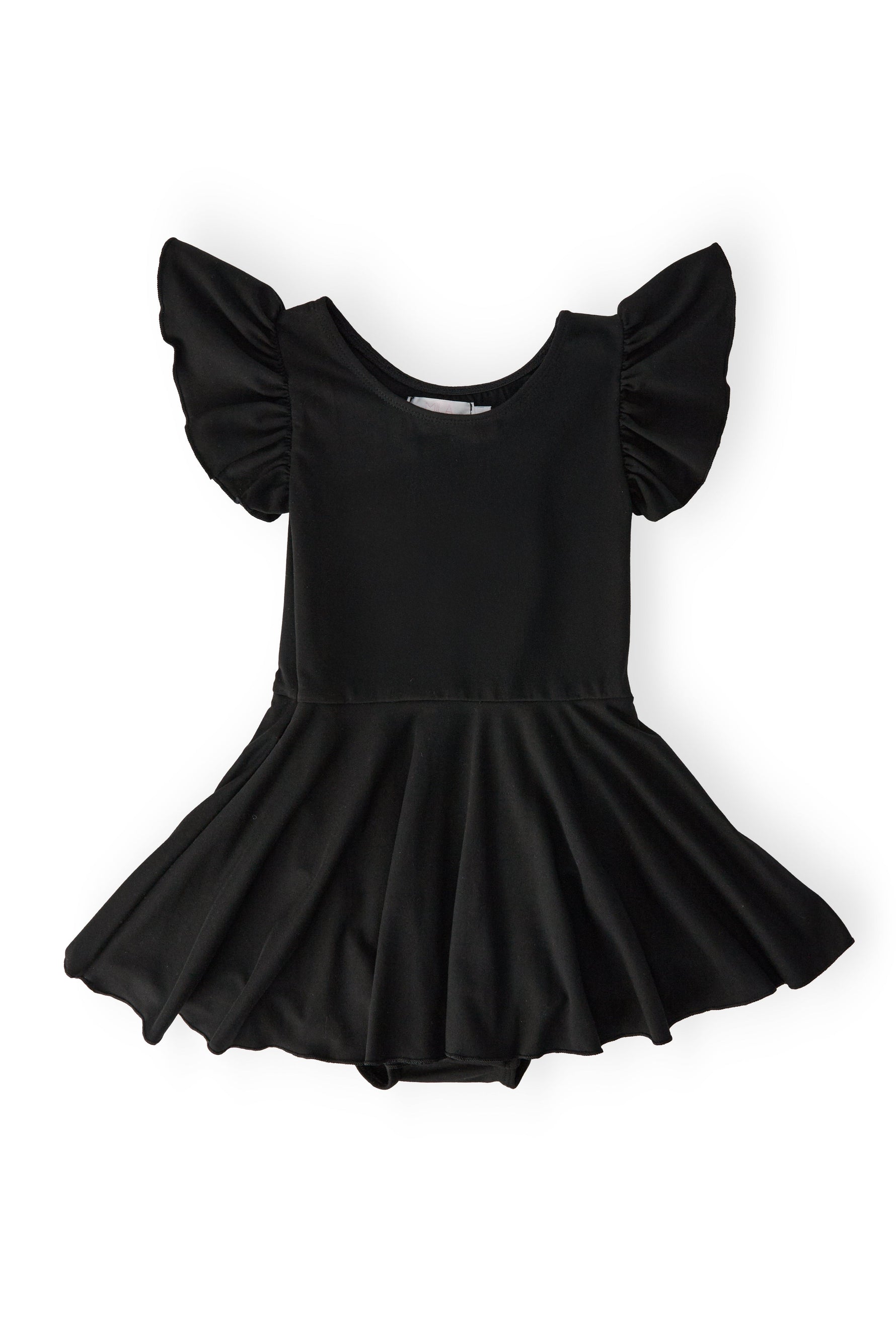 Black S/S Twirl Leotard