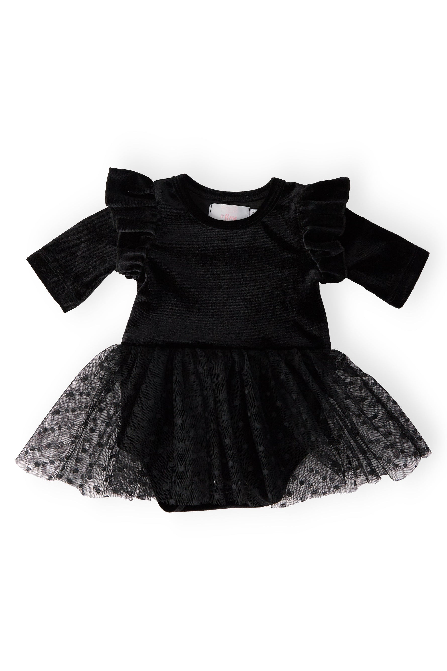 Black Velvet Tutu Bodysuit