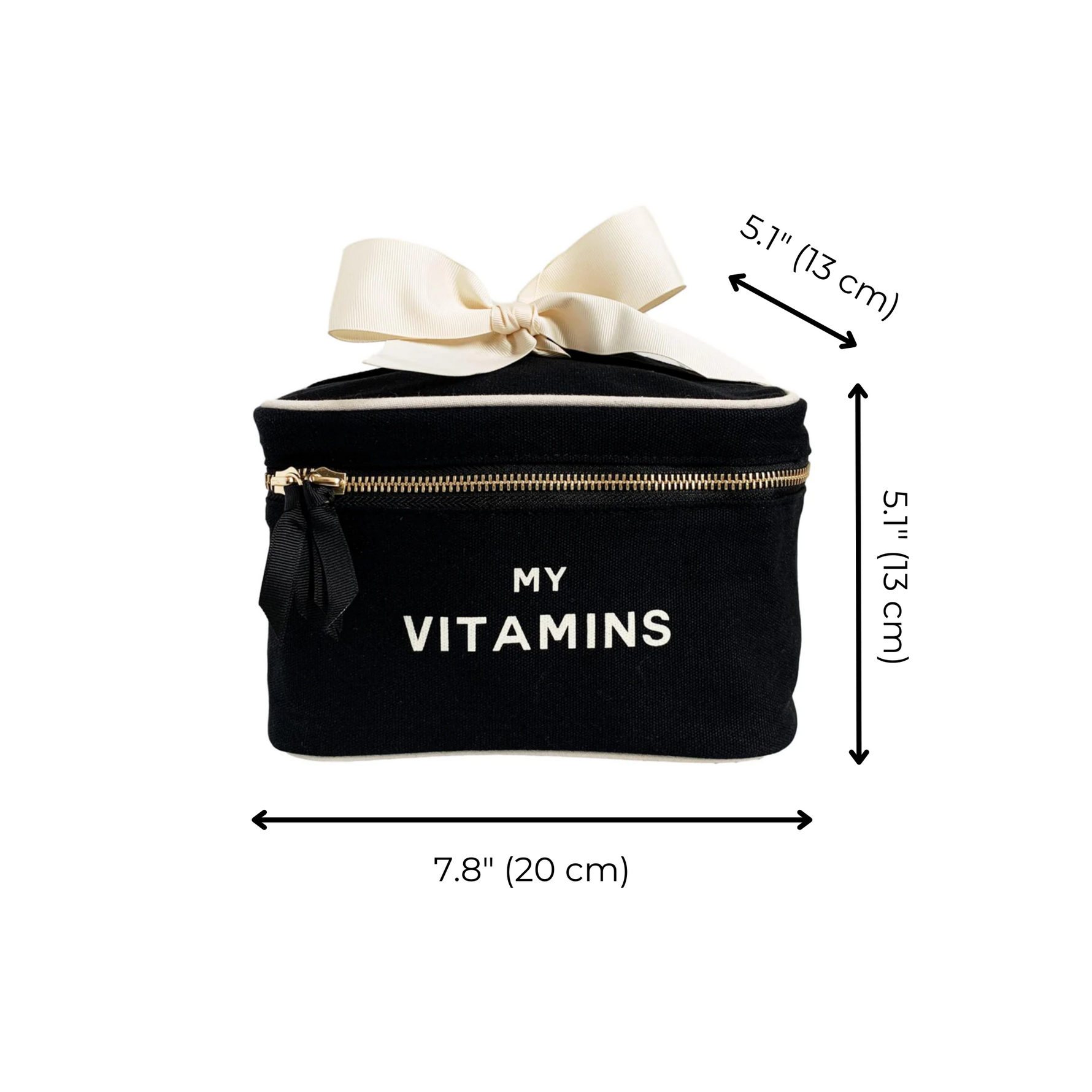 Vitamins Storage and Travel Box, Black - By Baano