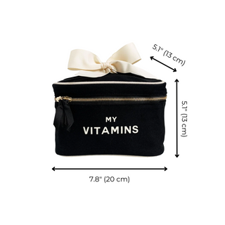 Vitamins Storage and Travel Box, Black - By Baano
