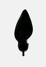 Nobles Rhinestone Patterned Stiletto Sandals