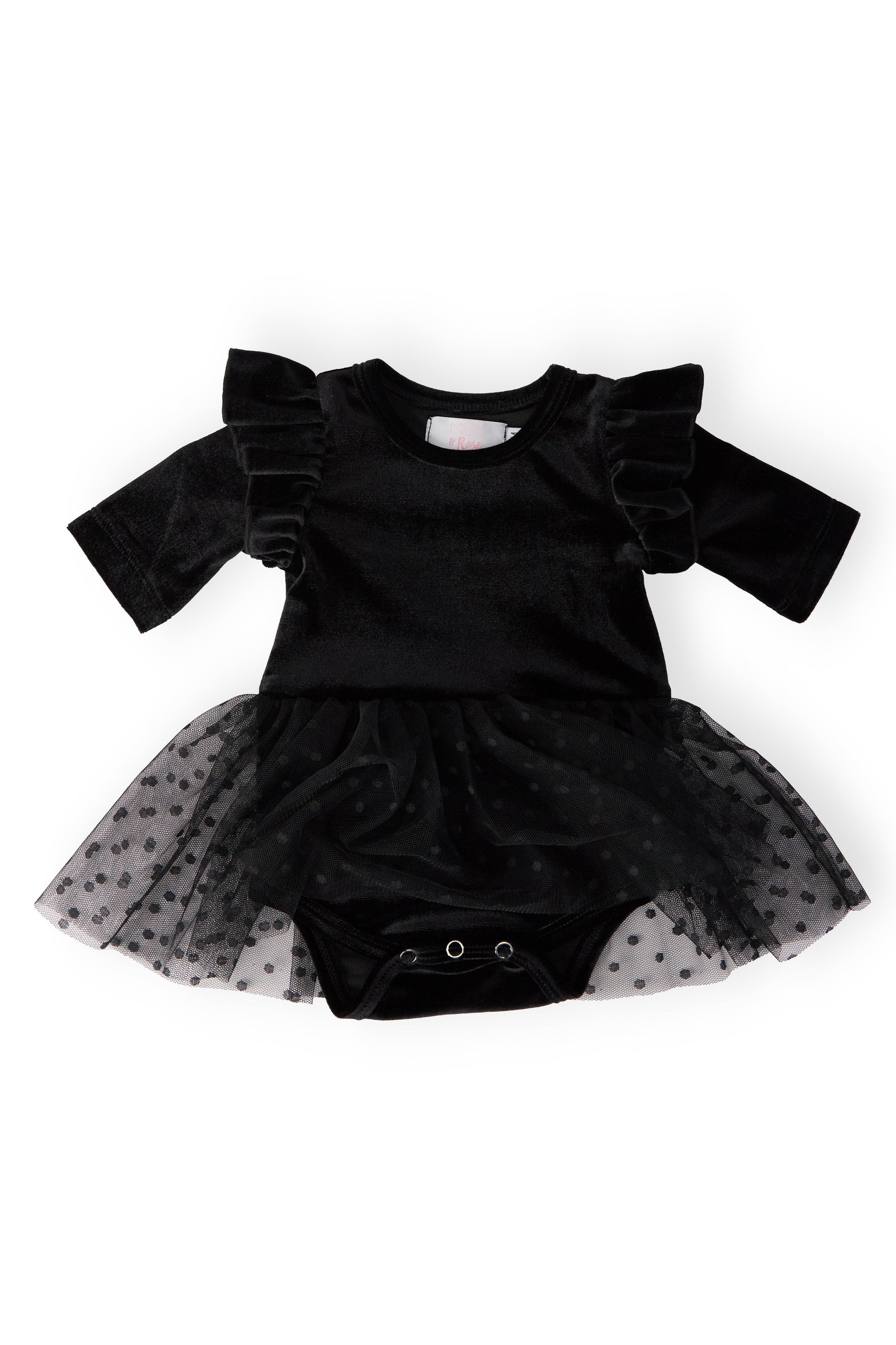Black Velvet Tutu Bodysuit