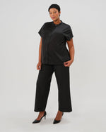 Nathalie Wide Leg Black Maternity Trouser (Regular & Petite)
