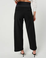 Nathalie Wide Leg Black Maternity Trouser (Regular & Petite)
