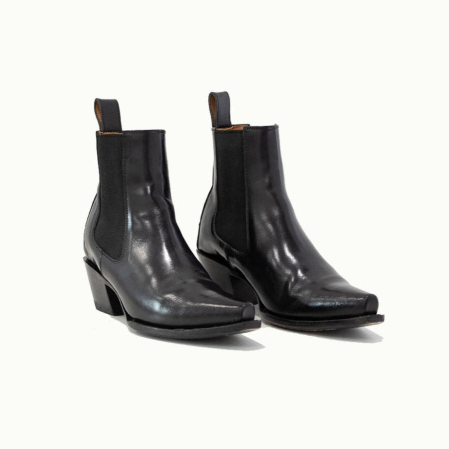 The Sandra Boot in Black Patent Leather - By Baano