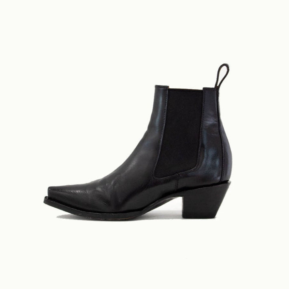The Sandra Boot in Black Patent Leather - By Baano