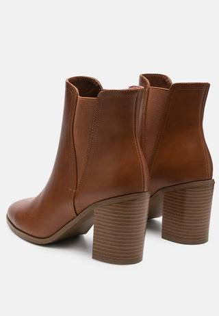 Block Heeled Chelsea Boots