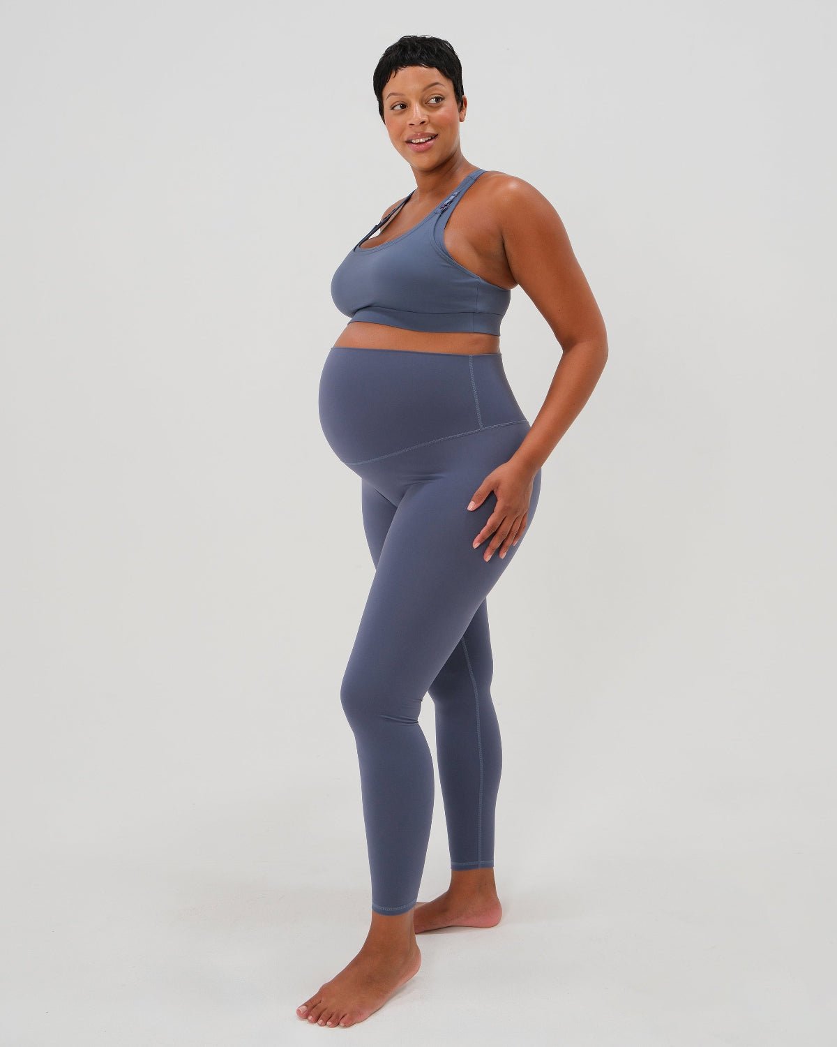 AXK CORE Curve Maternity Legging - Blue