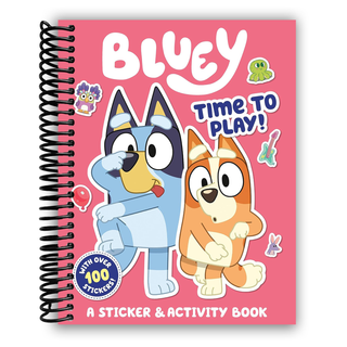 Bluey: Time to Play!: A Sticker & Activity Book (Spiral Bound) - By Baano