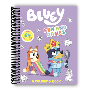 Bluey: Fun and Games: A Coloring Book (Spiral Bound) - By Baano