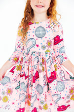 Boots & Bling L/S Pocket Twirl Dress