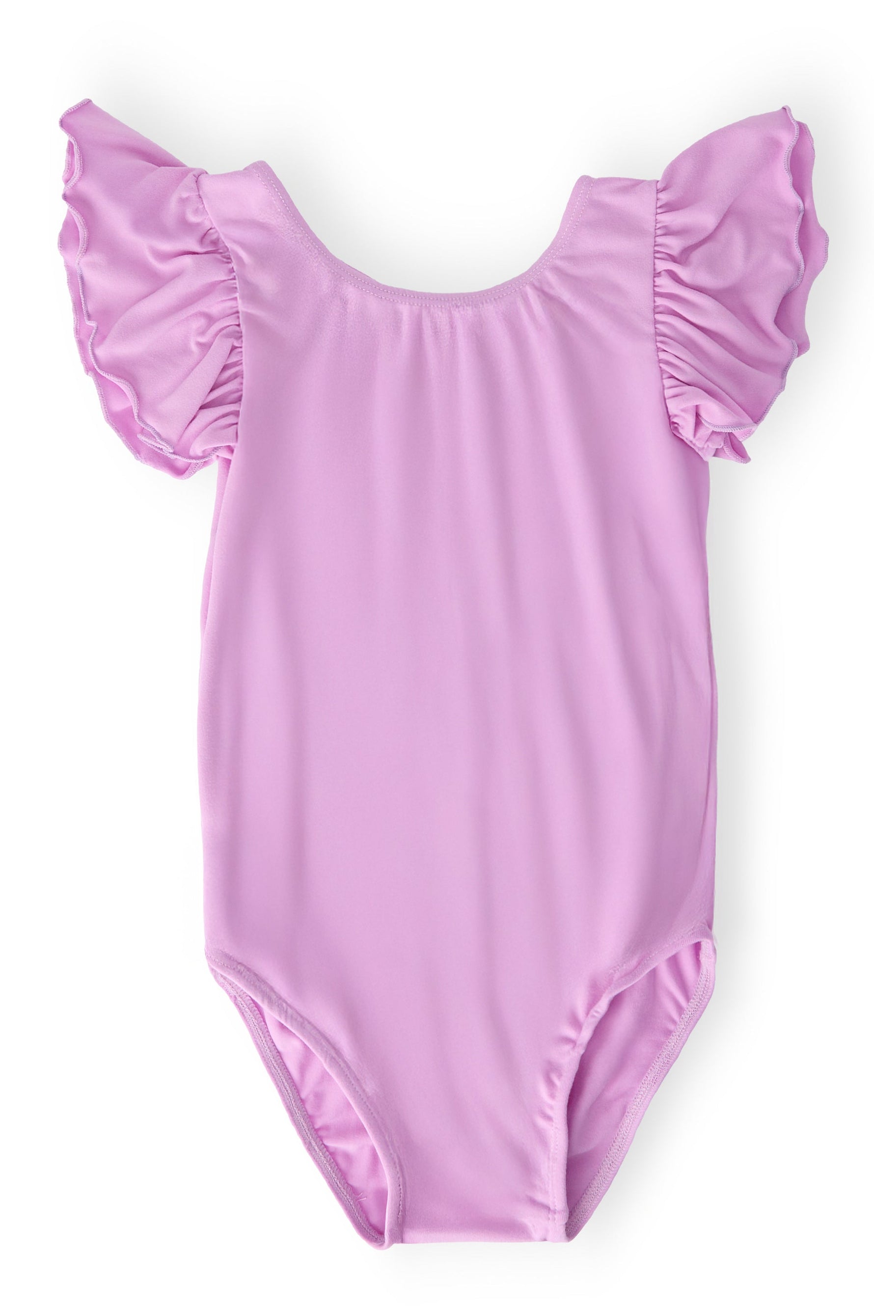 Bright Lilac S/S Flutter Sleeve Leotard