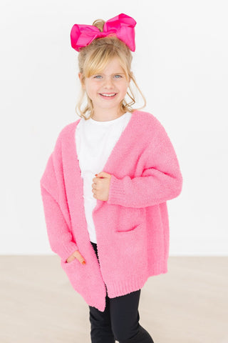 SALE Bright Pink Cozy Cardigan - By Baano