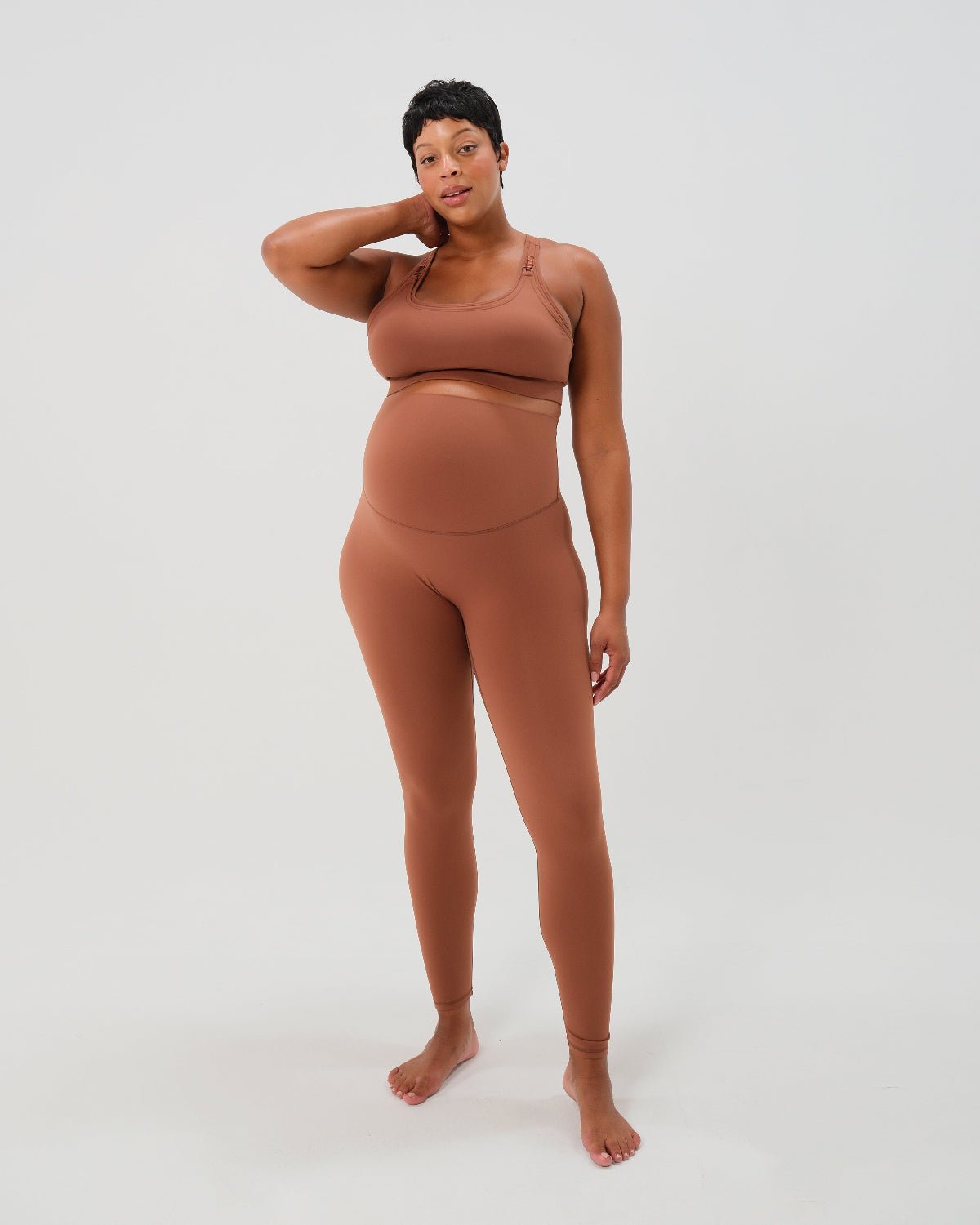 AXK CORE Curve Maternity Legging - Brown