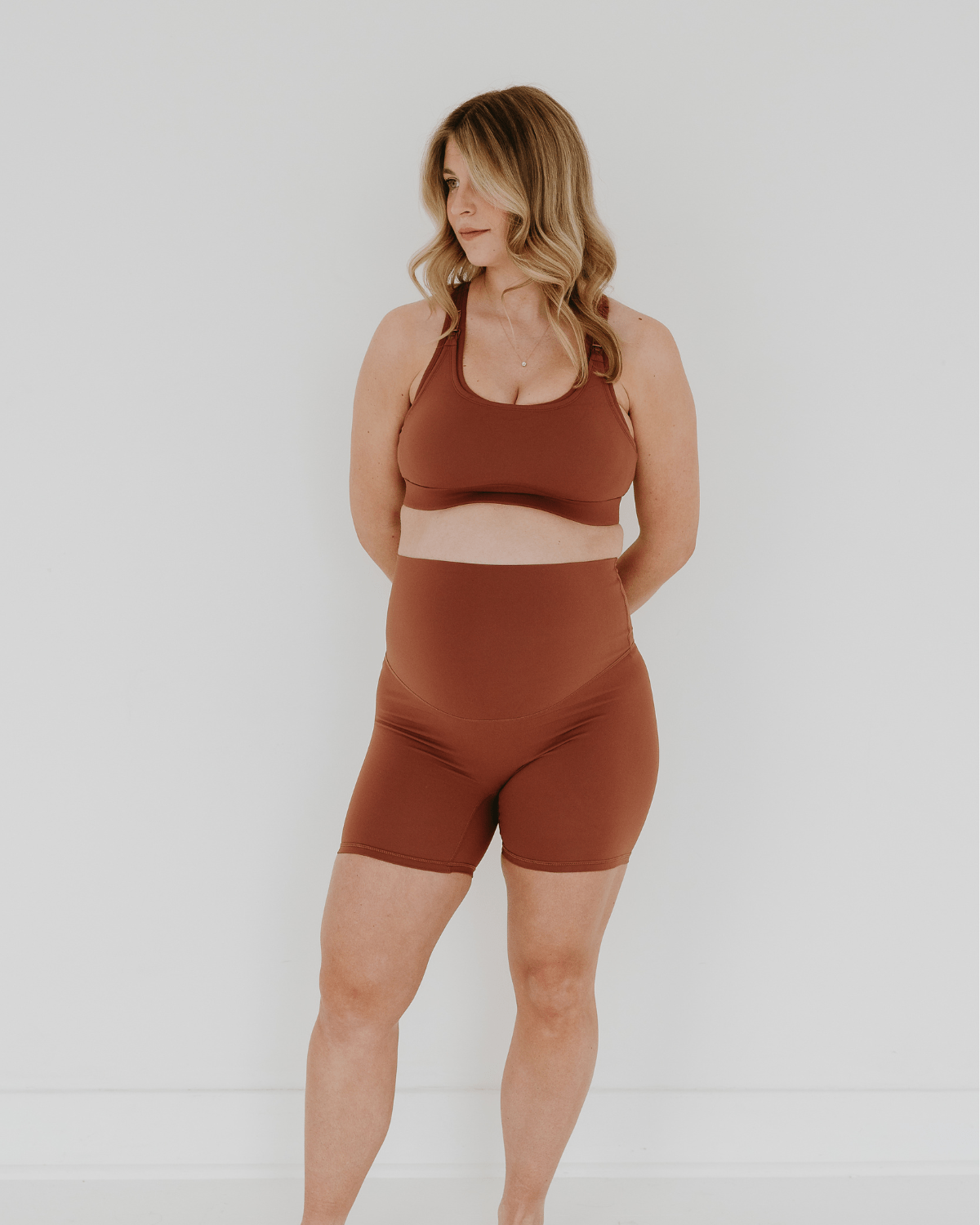 AXK CORE Maternity Bike Short - Brown