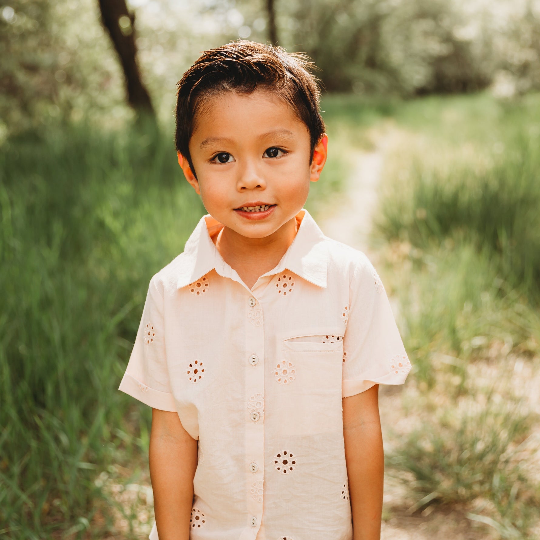 Embroidered Schiffli Boys Shirt and Pant Set - By Baano