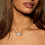 Kid's Iced Bubble Enamel Name Necklace