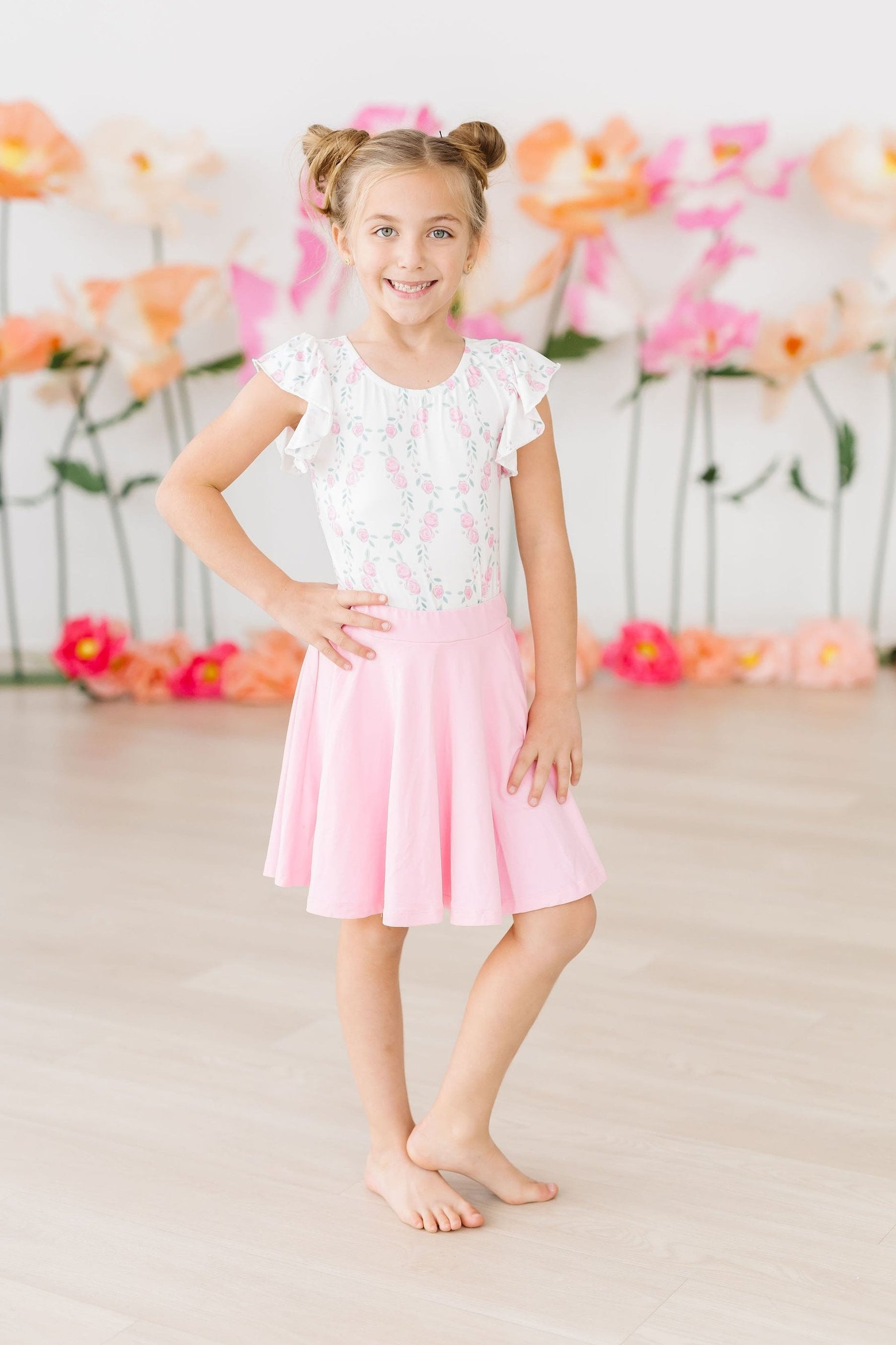 Bubblegum Pink Twirl Skort