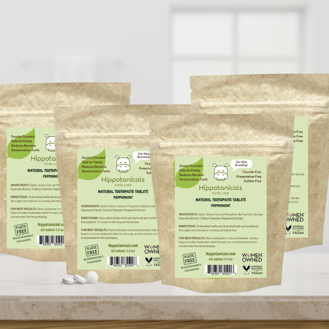 Value Pack Natural Peppermint Toothpaste Tablets Bundles - By Baano