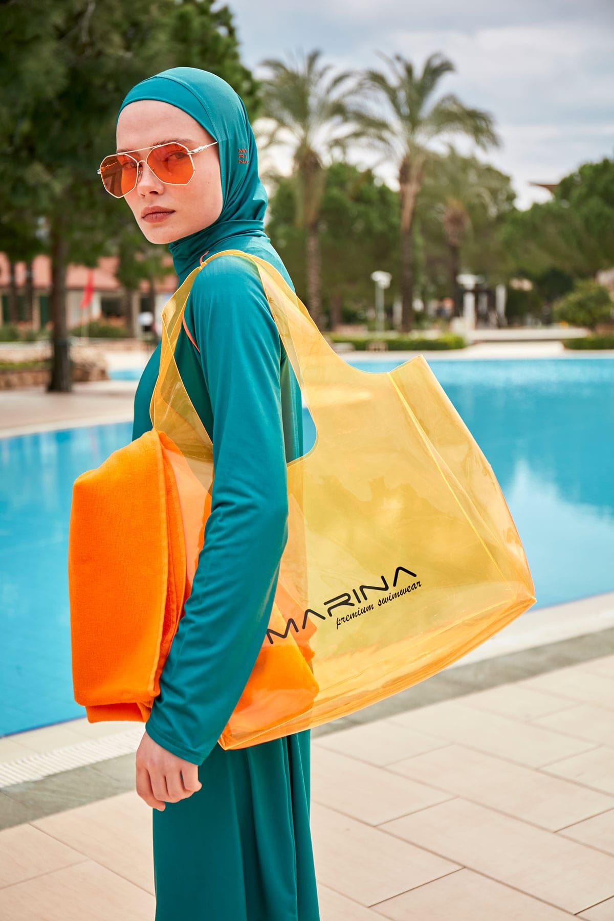 Orange Beach Bag C2406 - By Baano