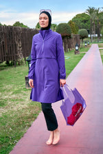 Purple Beach Bag C2403 - By Baano