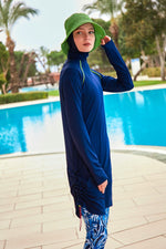 Lycra Navy Burkini Modest Swimwear M2482 - By Baano
