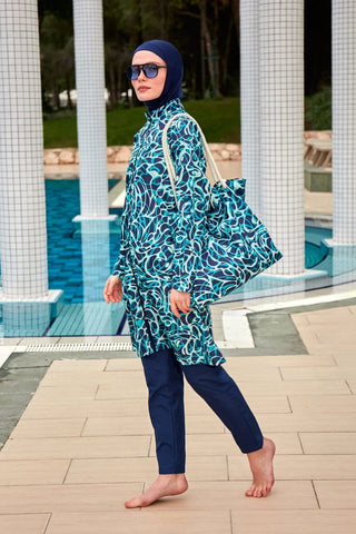 Colourful Burkini Modest Swimwear R2404 - By Baano