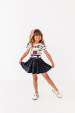 Black Dotty Spin Skort - By Baano