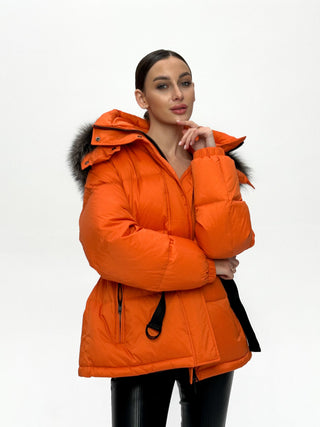 Genuine Silver Fox Down Fill Jacket - By Baano