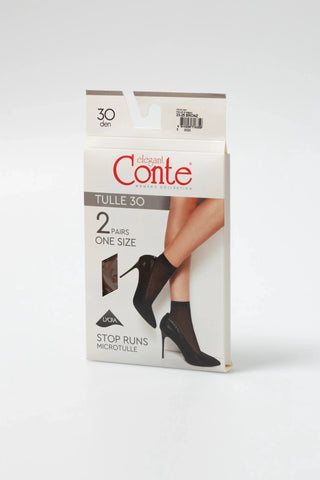 Socks Conte Tulle 30 Den (2 pairs) - By Baano