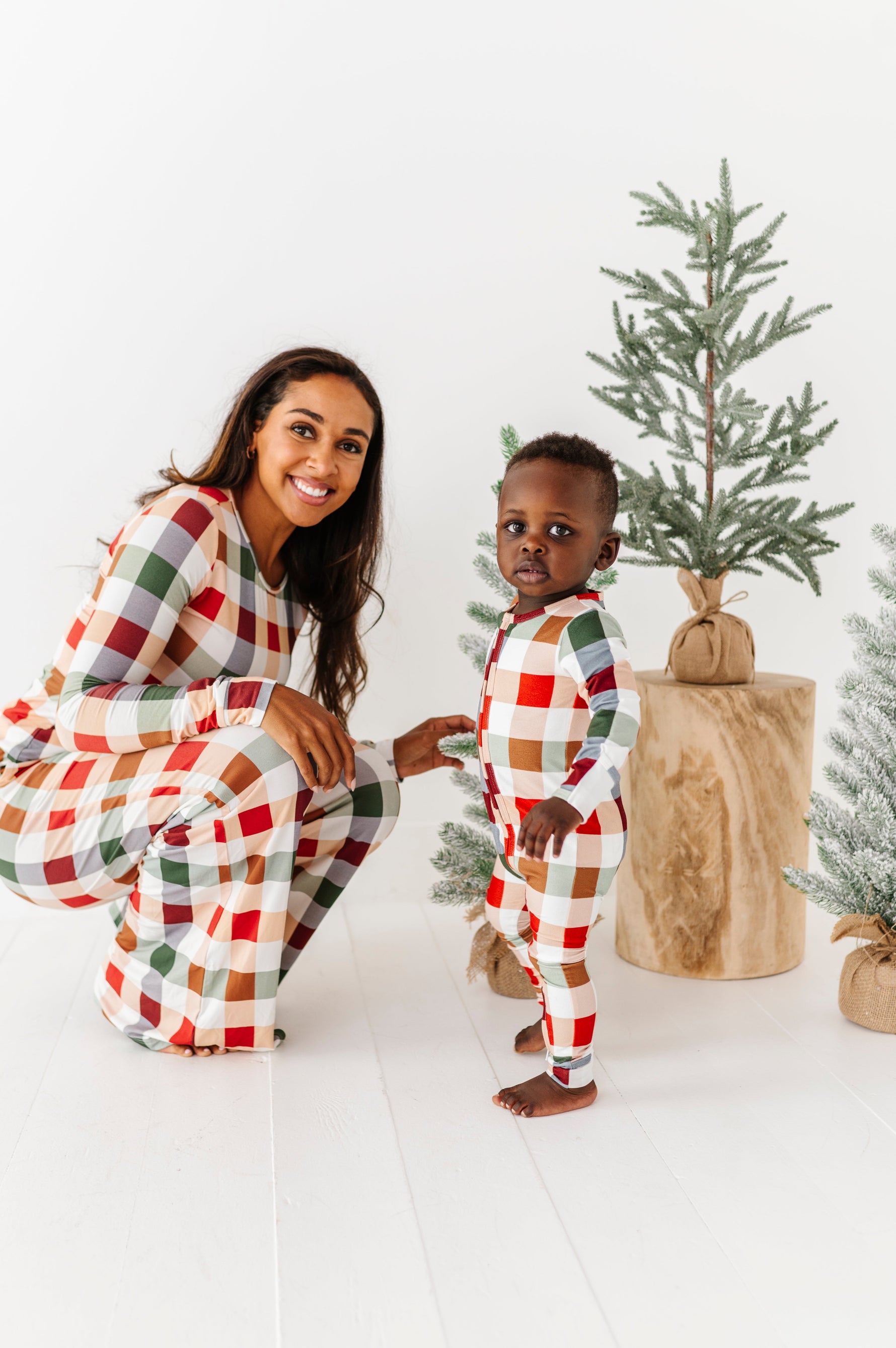 Holiday Plaid | ZIP ROMPER - By Baano