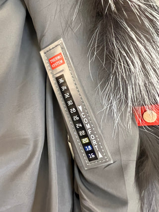 Genuine Silver Fox Fur Rabbit Fur Insulated Parka - By Baano