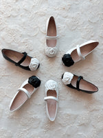 Camille- Black/White Leather Mary Jane Shoes