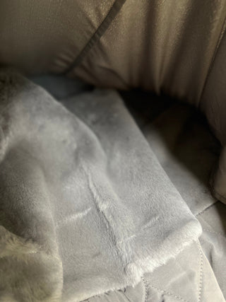 Genuine Silver Fox Fur Rabbit Fur Insulated Parka - By Baano